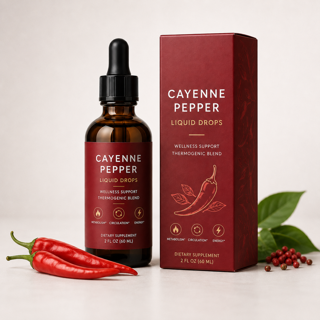 Cayenne Pepper liquid drops