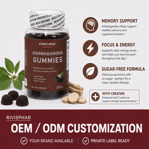 Ashwagandha Gummies 60ct | Stress Relief & Adaptogenic Calm Energy | Private Label OEM