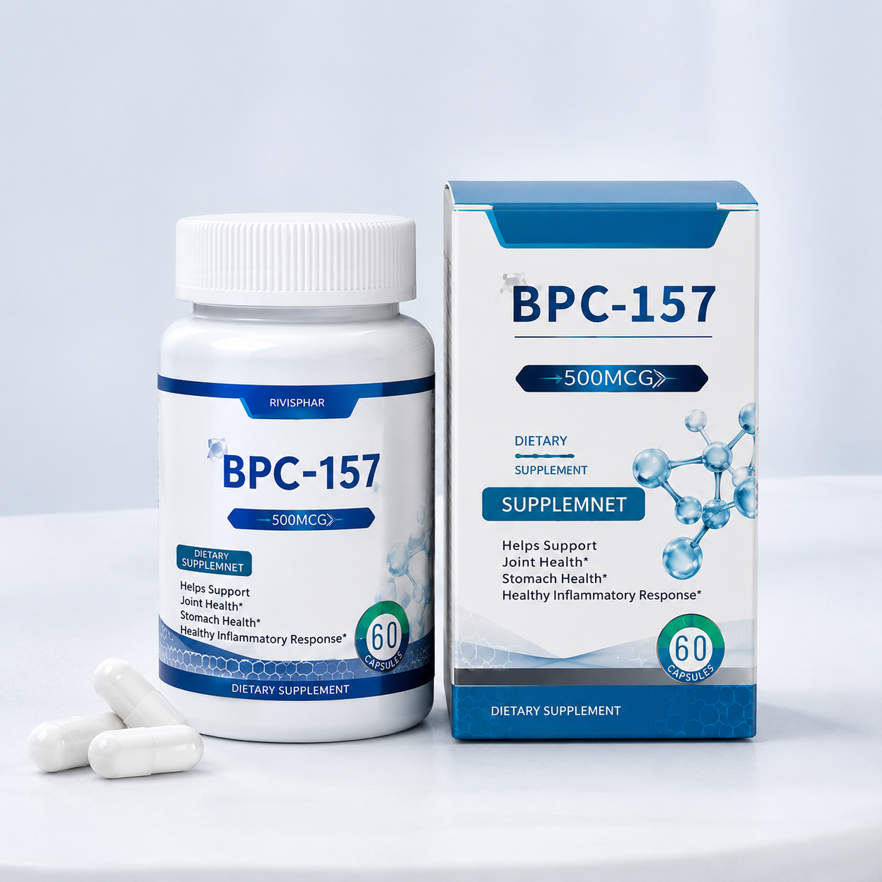 BPC-157 Capsules 60ct | Cellular Recovery & Tissue Support | Private Label OEM