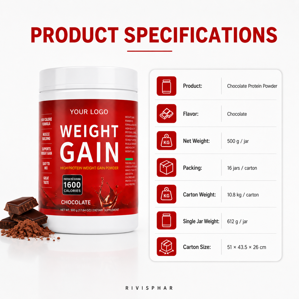 Chocolate Nutrition Powder 500g | Meal Replacement & Daily Energy Support | Private Label OEM