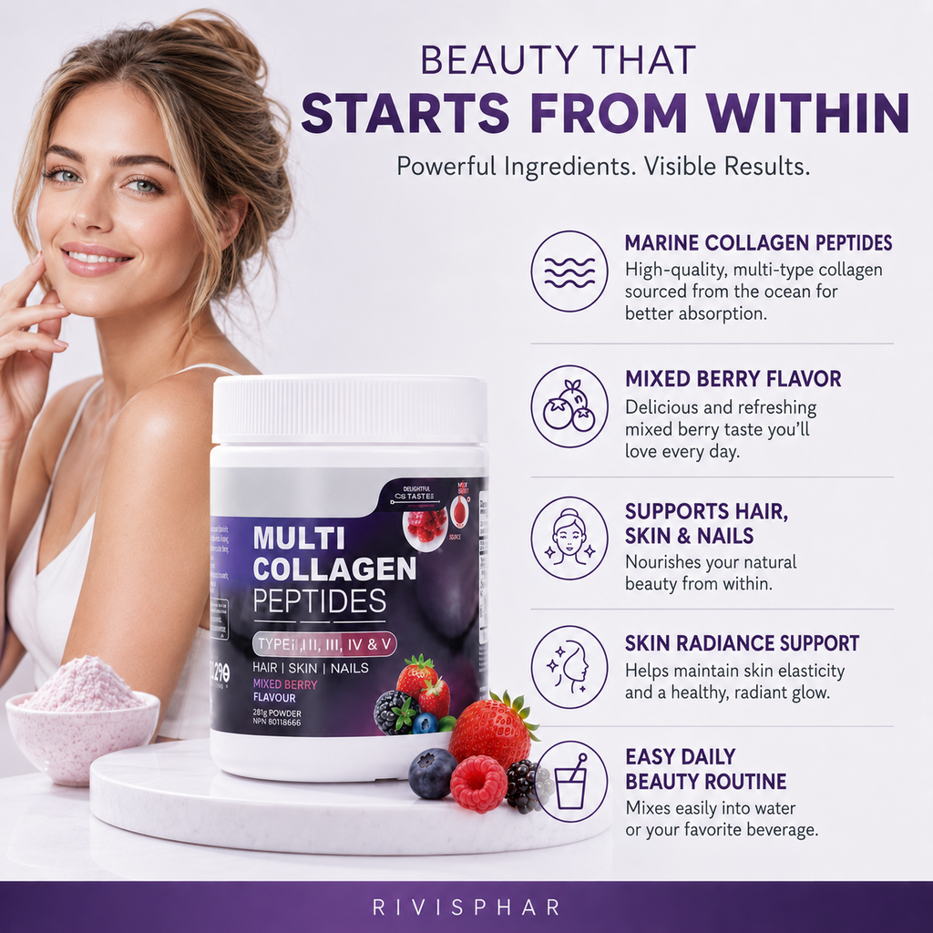 Collagen Powder – Mixed Berry | Hydrolyzed Collagen Peptides for Skin, Hair & Joints | 281g | Private Label OEM
