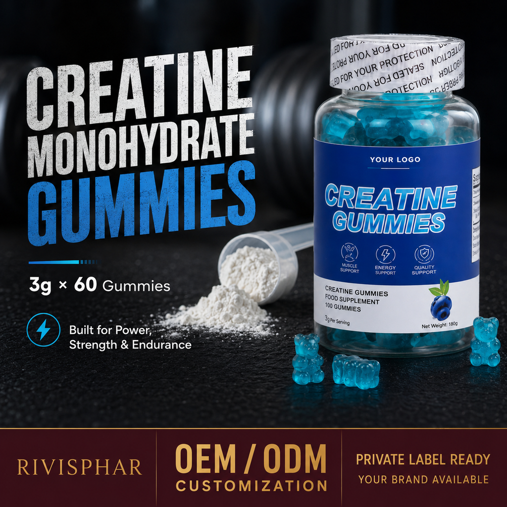 Creatine Gummies 60 Count | Private Label & OEM Sports Supplement