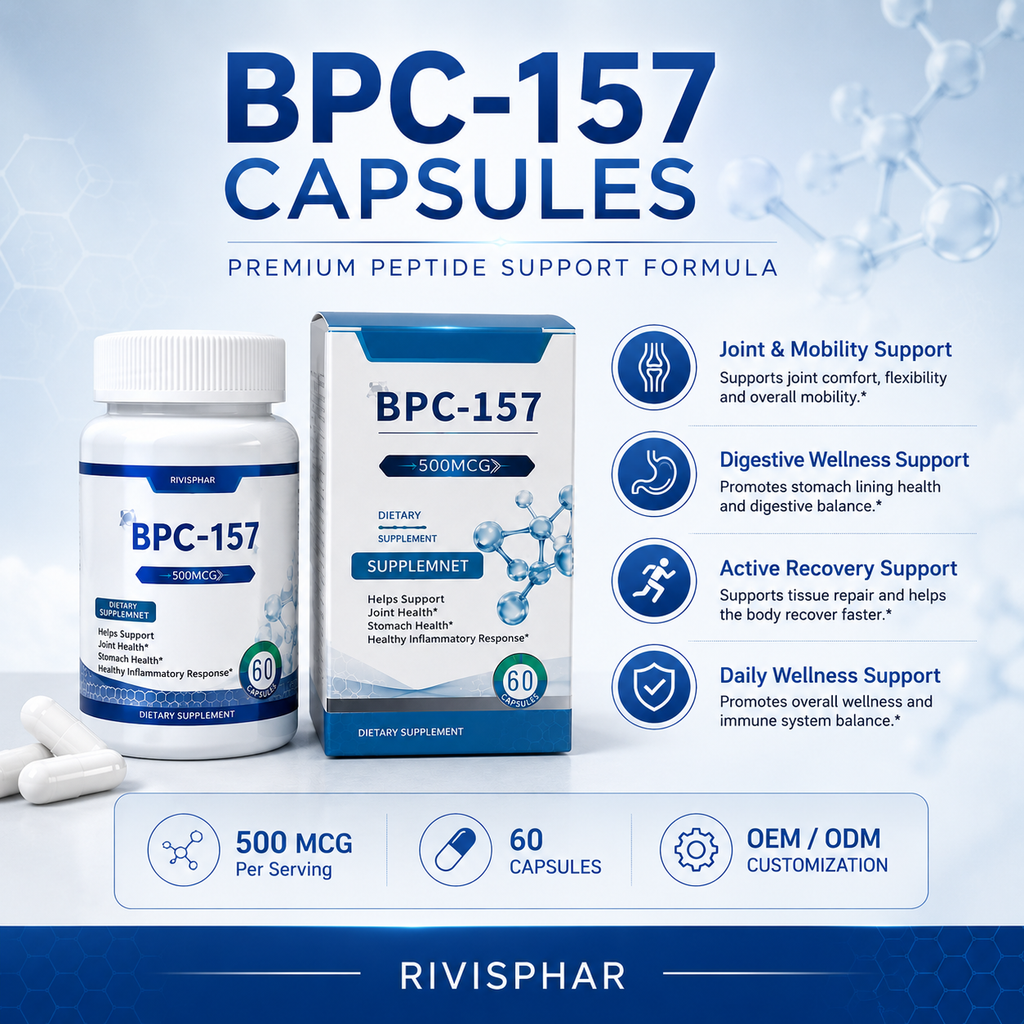 BPC-157 Capsules 60ct | Cellular Recovery & Tissue Support | Private Label OEM