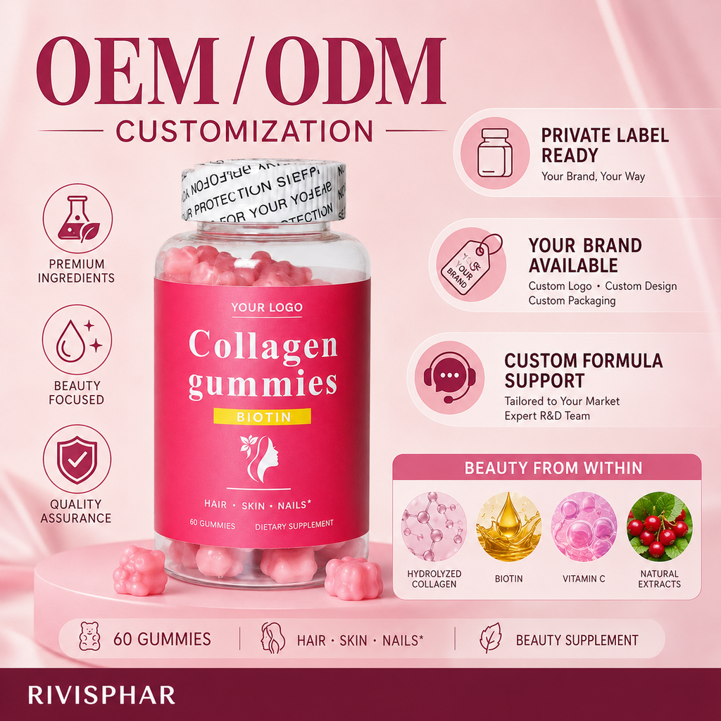Collagen Gummies 60 Count | Private Label & OEM Beauty Supplement
