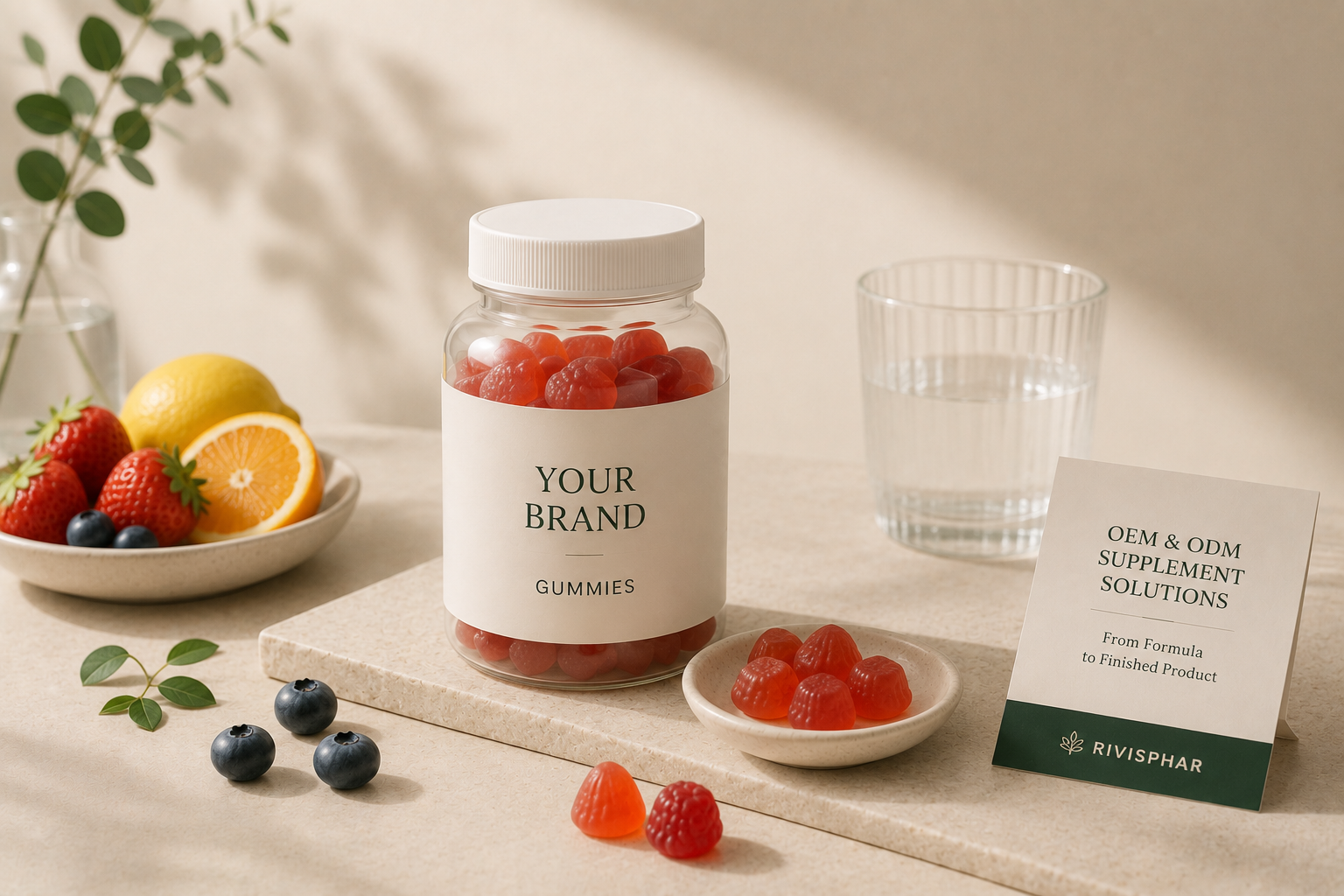 Custom supplement gummies