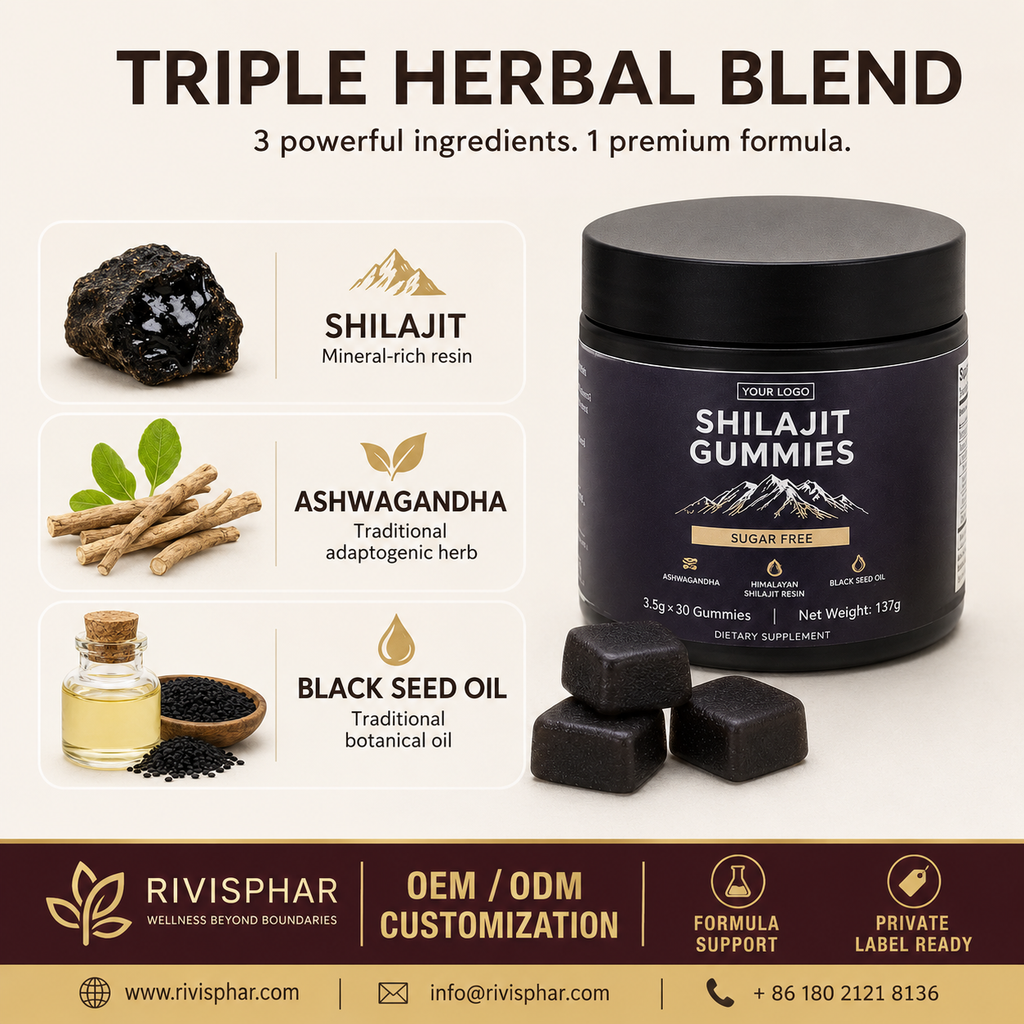 Shilajit Gummies 60 Count | Private Label OEM Supplement
