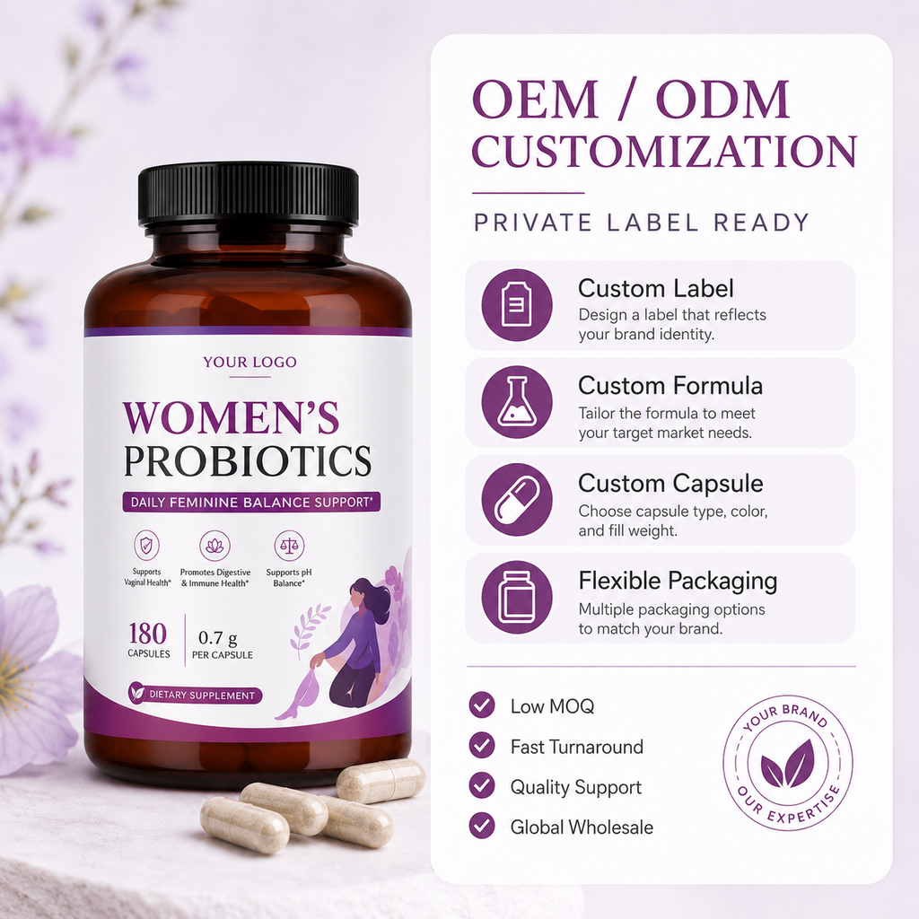 Probiotic Capsules 180ct | High-Potency Gut Health & Immune Support | Private Label OEM