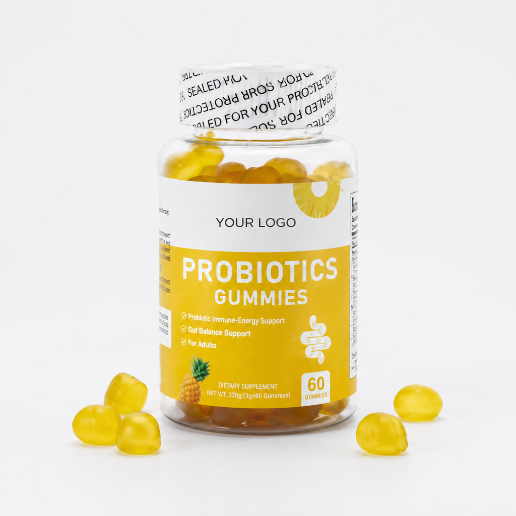 Probiotic Gummies 60 Count | Private Label & OEM Digestive Supplement