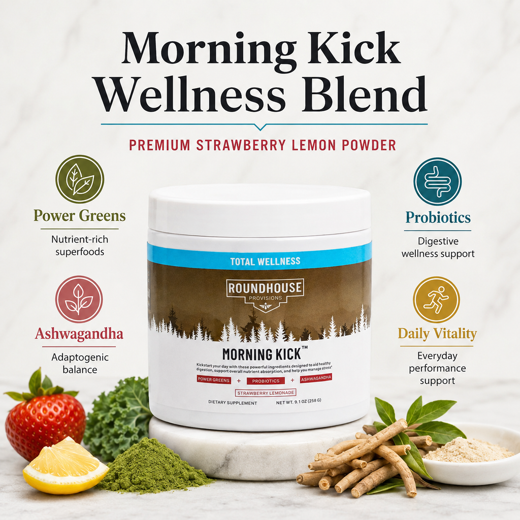Roundhouse Performance Powder 258g | Strawberry Lemon | Endurance, Hydration & Daily Vitality | Private Label OEM
