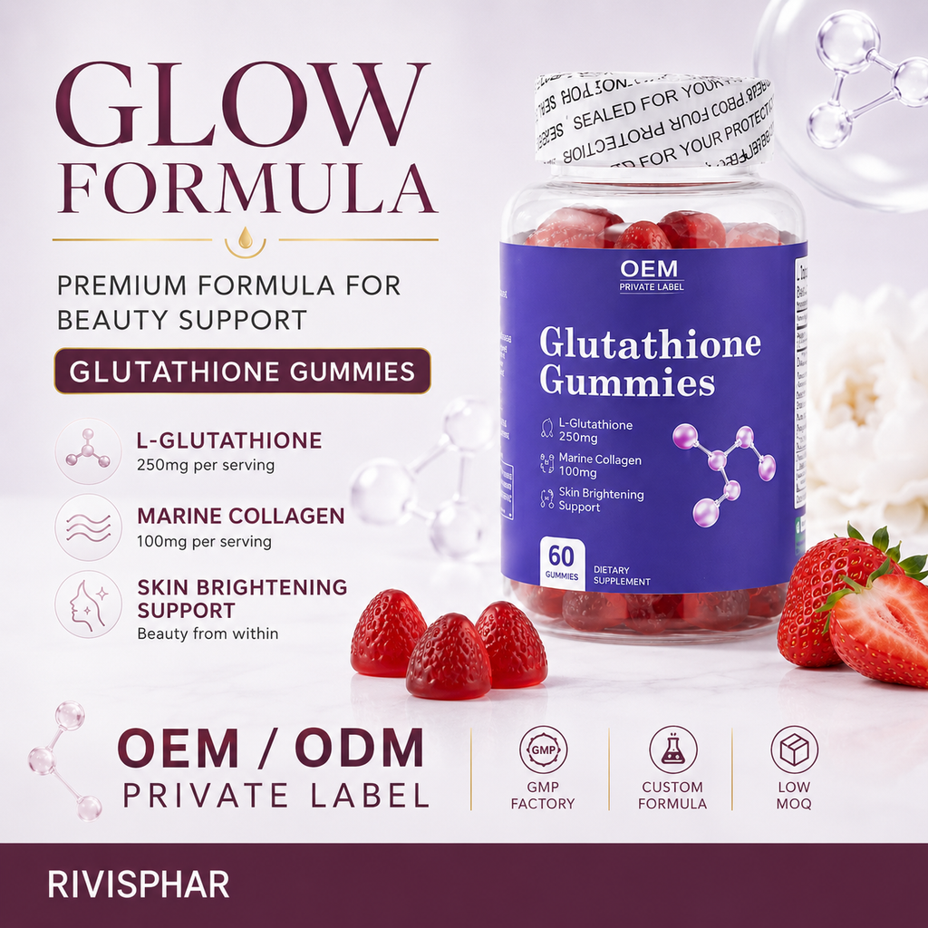 Glutathione Gummies 60 Count | Private Label & OEM Antioxidant Supplement