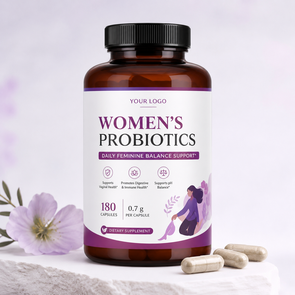 Probiotic Capsules 180ct | High-Potency Gut Health & Immune Support | Private Label OEM