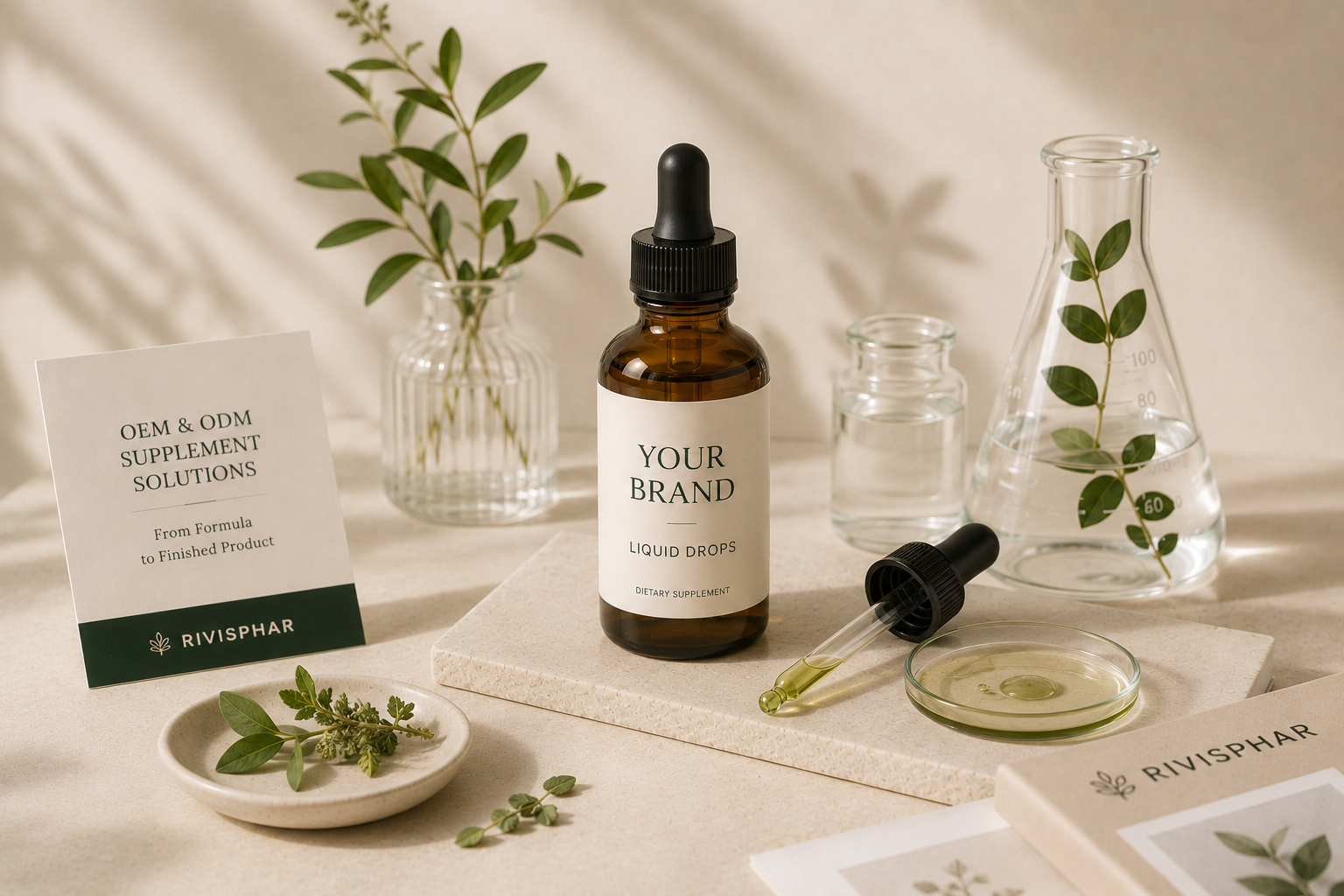 Private label liquid supplement drops