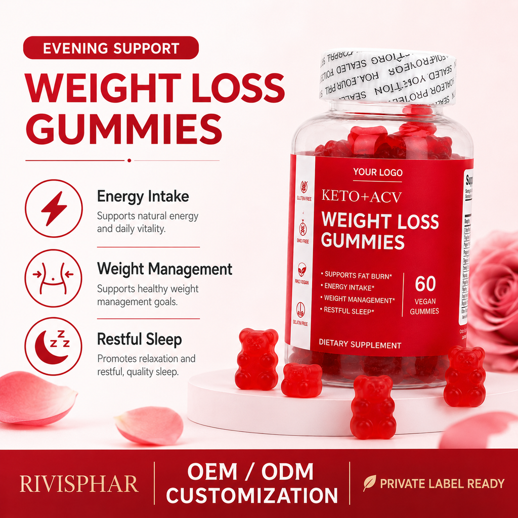 Apple Cider Vinegar Gummies 60 Count | Private Label & OEM Supplement