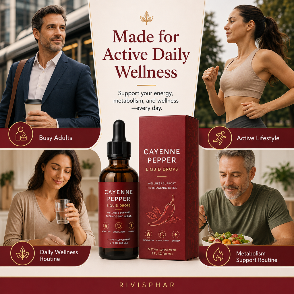Cayenne Pepper Liquid Drops 60ml | Circulation, Metabolism & Thermogenic Support | Private Label OEM