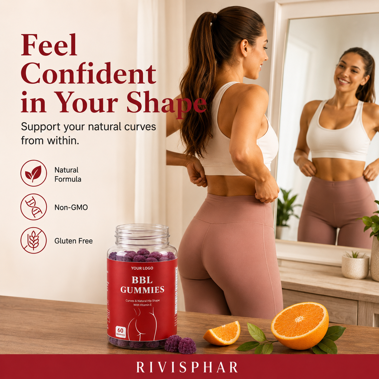 Women's Body Enhancement Gummies 60ct | Feminine Vitality & Natural Contouring | Private Label OEM