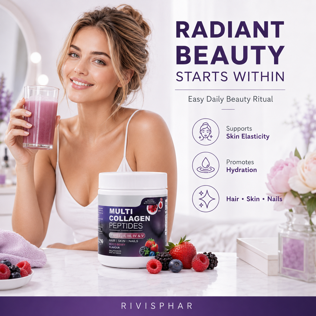 Collagen Powder – Mixed Berry | Hydrolyzed Collagen Peptides for Skin, Hair & Joints | 281g | Private Label OEM