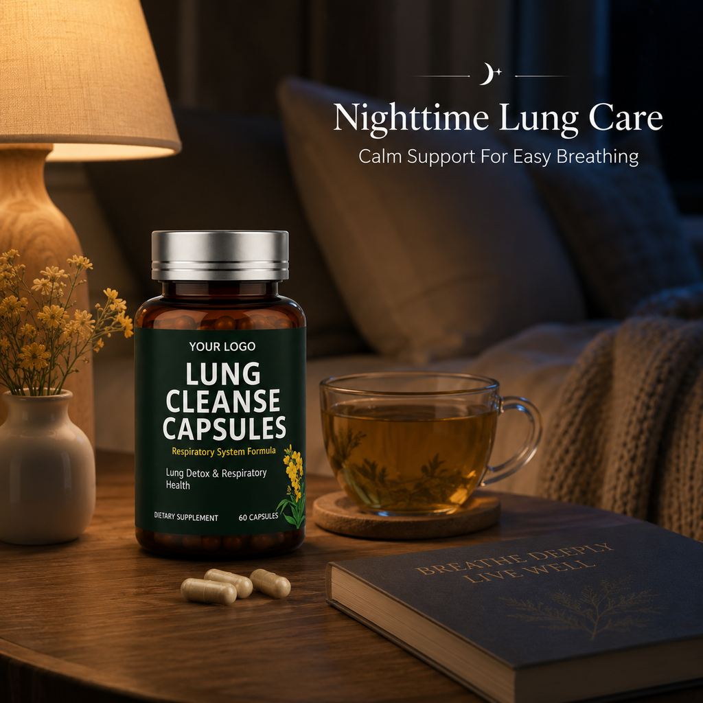 Lung Support Capsules 60ct | Respiratory Health & Clear Airway Formula | Private Label OEM