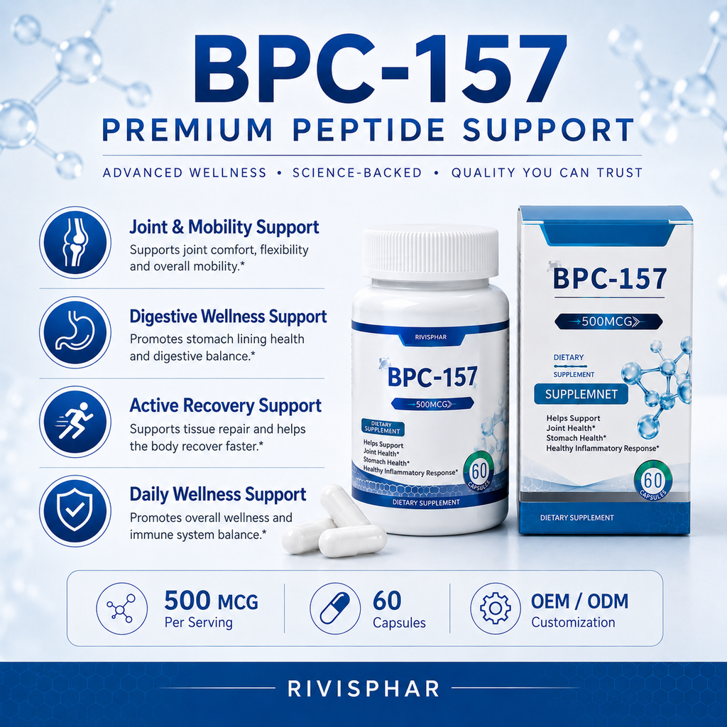 BPC-157 Capsules 60ct | Cellular Recovery & Tissue Support | Private Label OEM