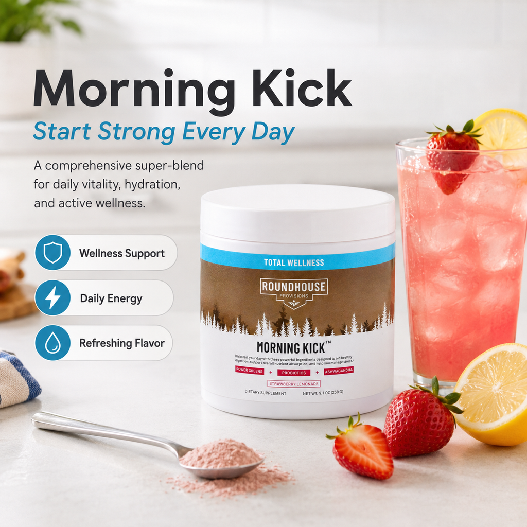 Roundhouse Performance Powder 258g | Strawberry Lemon | Endurance, Hydration & Daily Vitality | Private Label OEM
