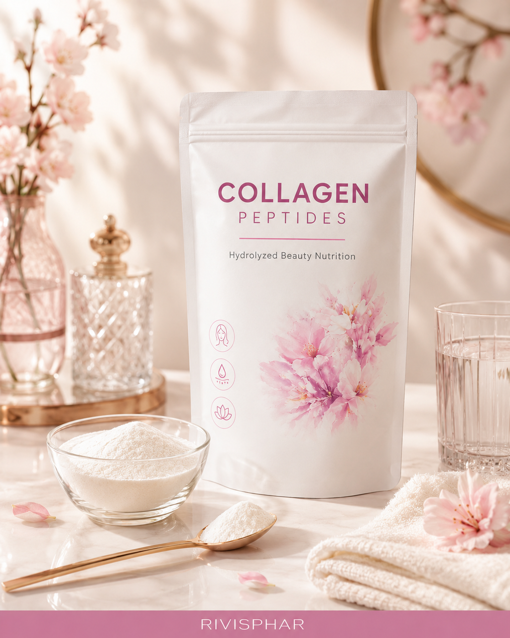 Collagen Powder – Unflavored | Pure Hydrolyzed Peptides for Skin, Hair & Joints | 454g | Private Label OEM