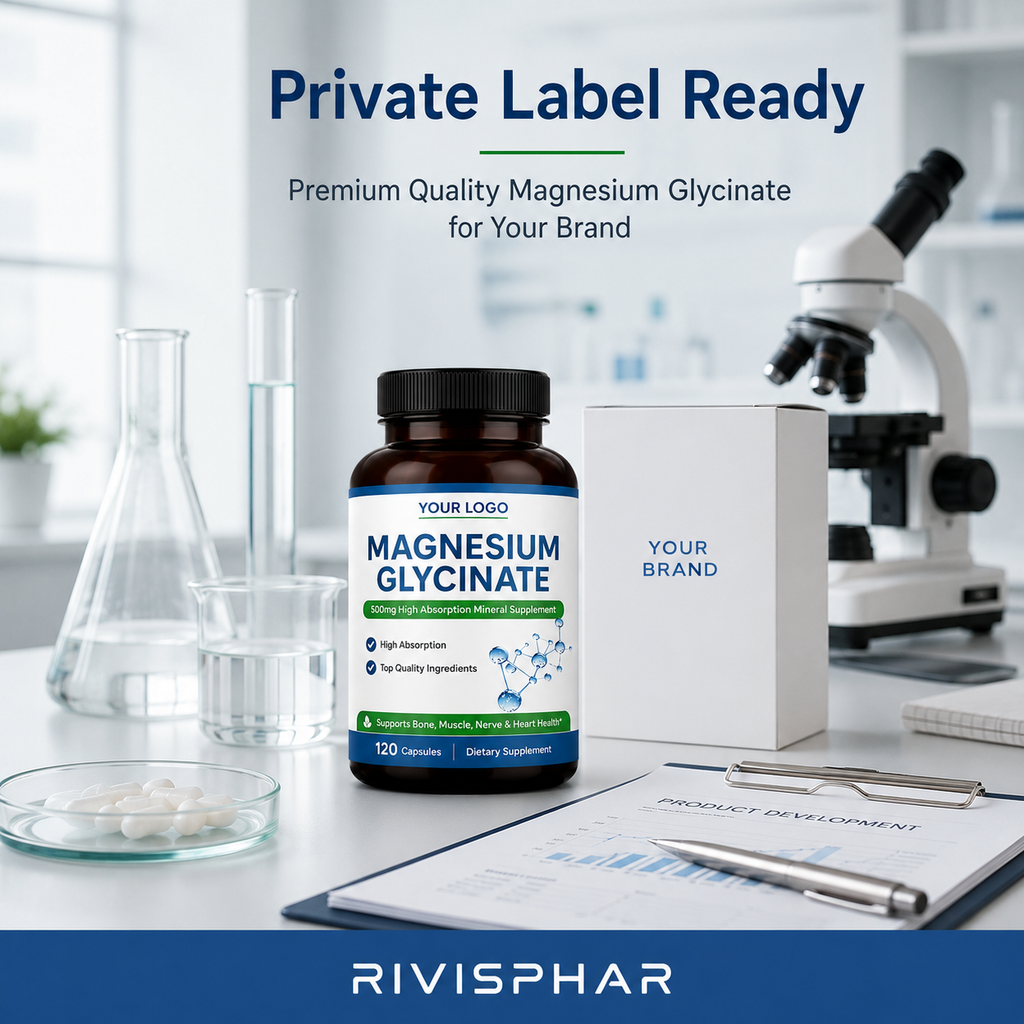 Magnesium Capsules 90ct | Muscle Recovery, Sleep & Nervous System Support | Private Label OEM