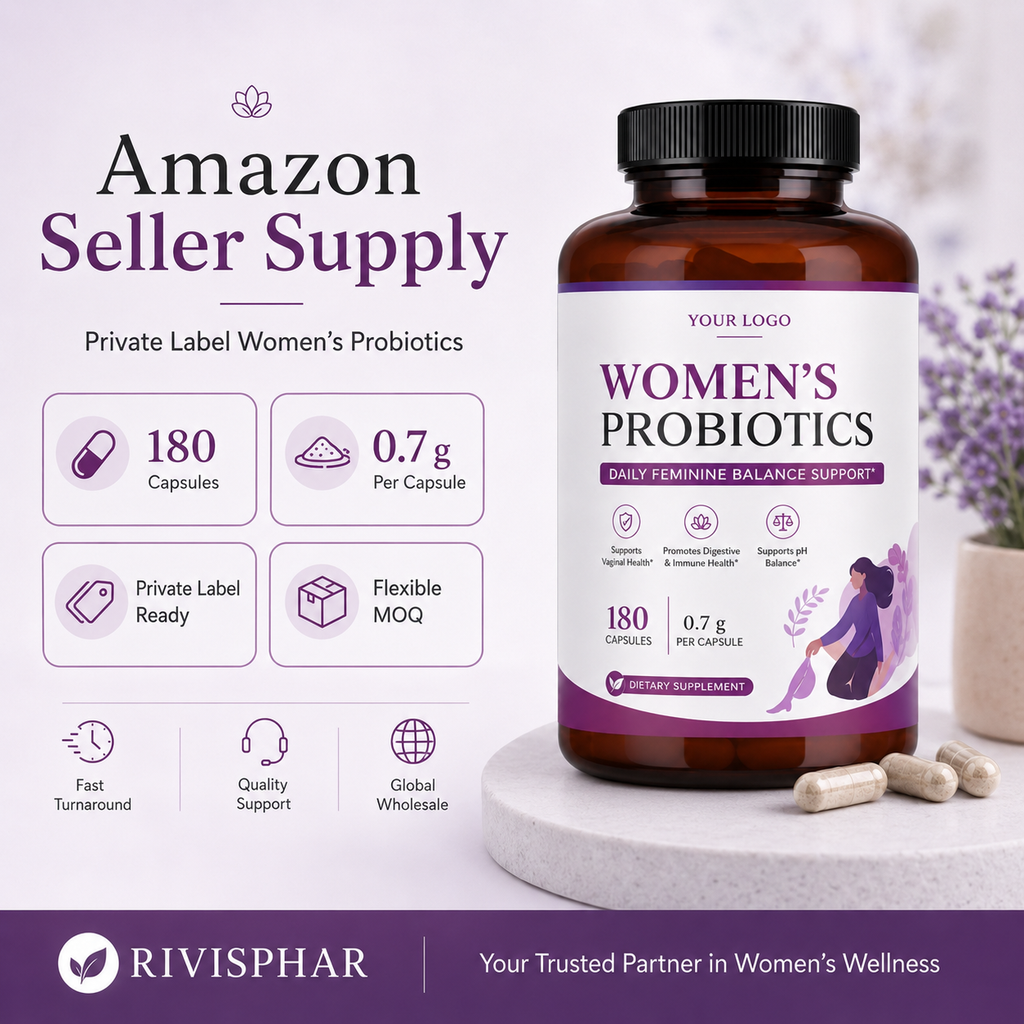 Probiotic Capsules 180ct | High-Potency Gut Health & Immune Support | Private Label OEM