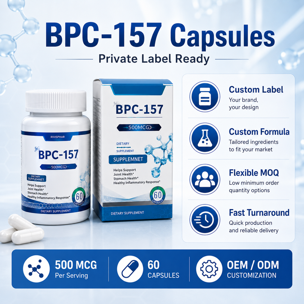 BPC-157 Capsules 60ct | Cellular Recovery & Tissue Support | Private Label OEM