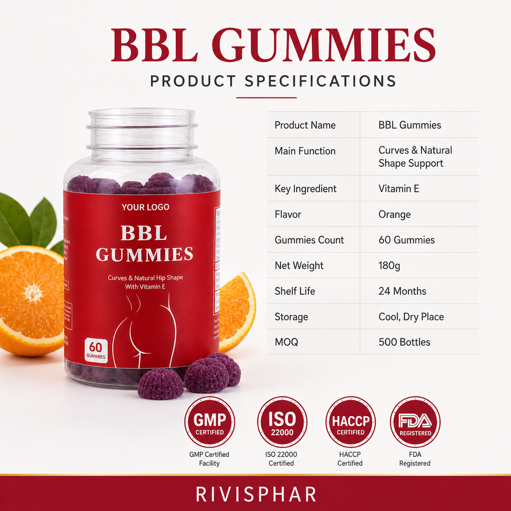 Women's Body Enhancement Gummies 60ct | Feminine Vitality & Natural Contouring | Private Label OEM