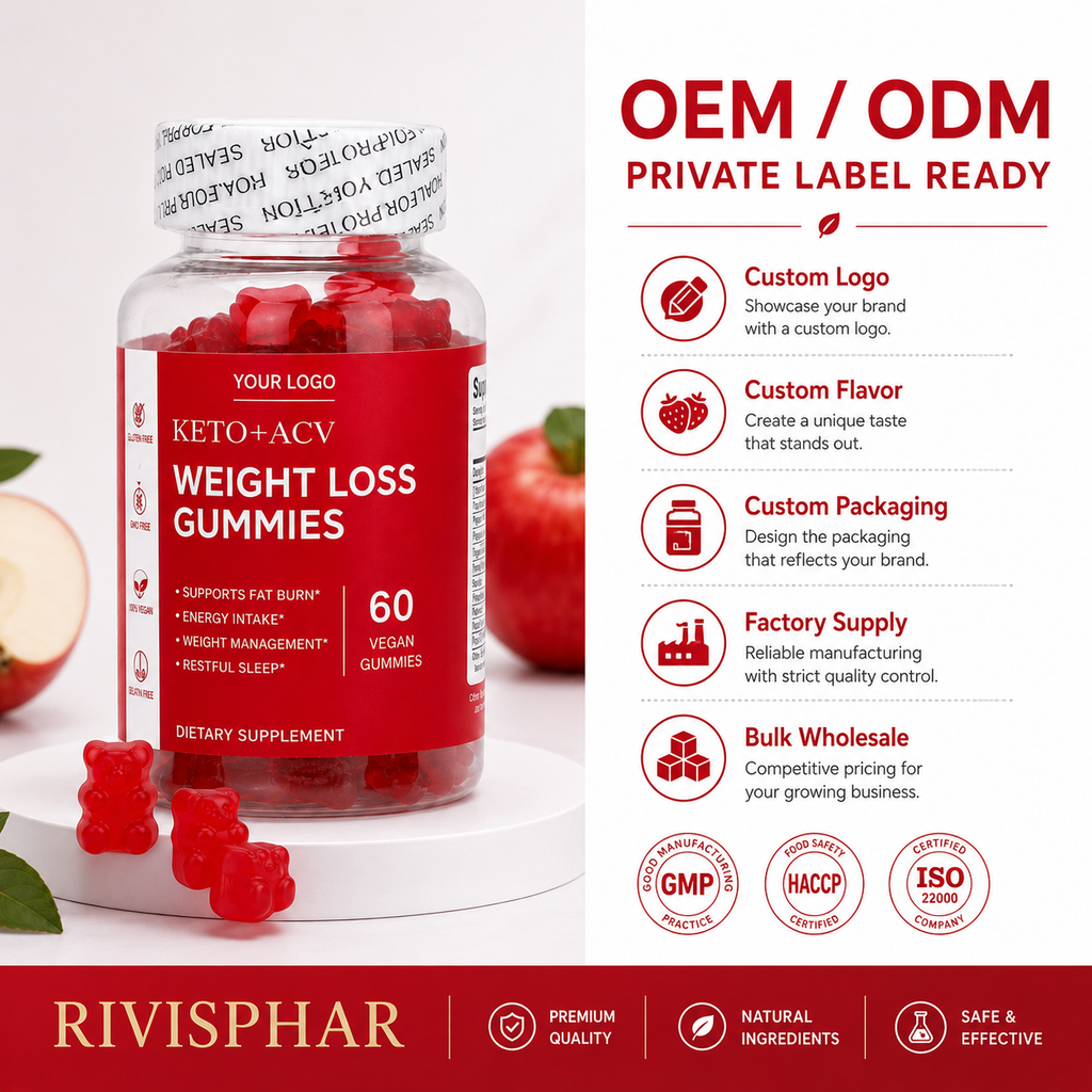 Apple Cider Vinegar Gummies 60 Count | Private Label & OEM Supplement