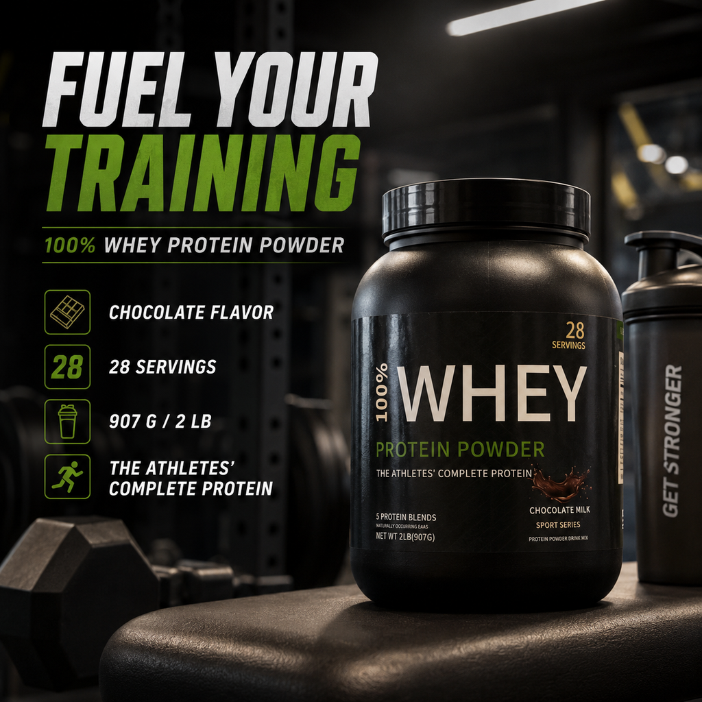 Whey Protein Powder 907g – Chocolate | Muscle Growth, BCAA & Post-Workout Recovery | Private Label OEM