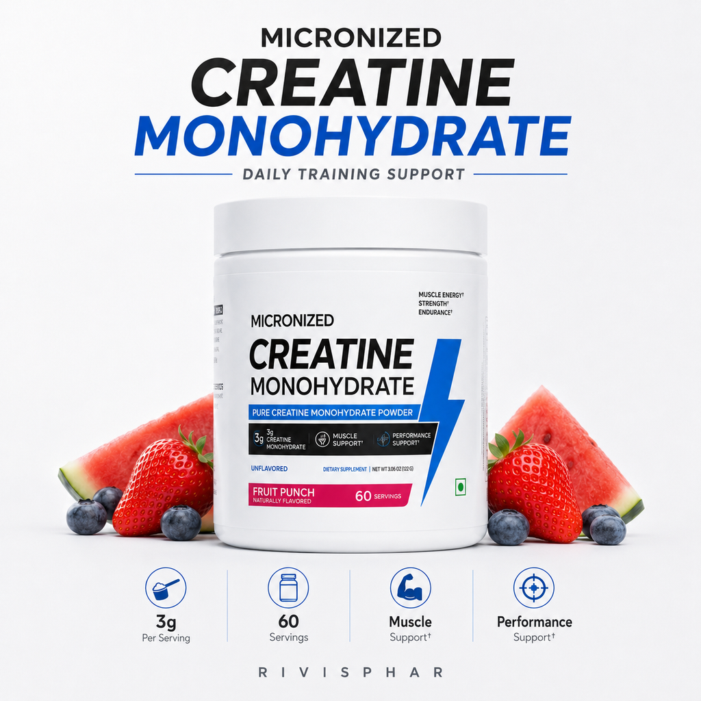 Creatine Monohydrate Powder 122g | Pure Micronized | Strength, Power & ATP Performance | Private Label OEM