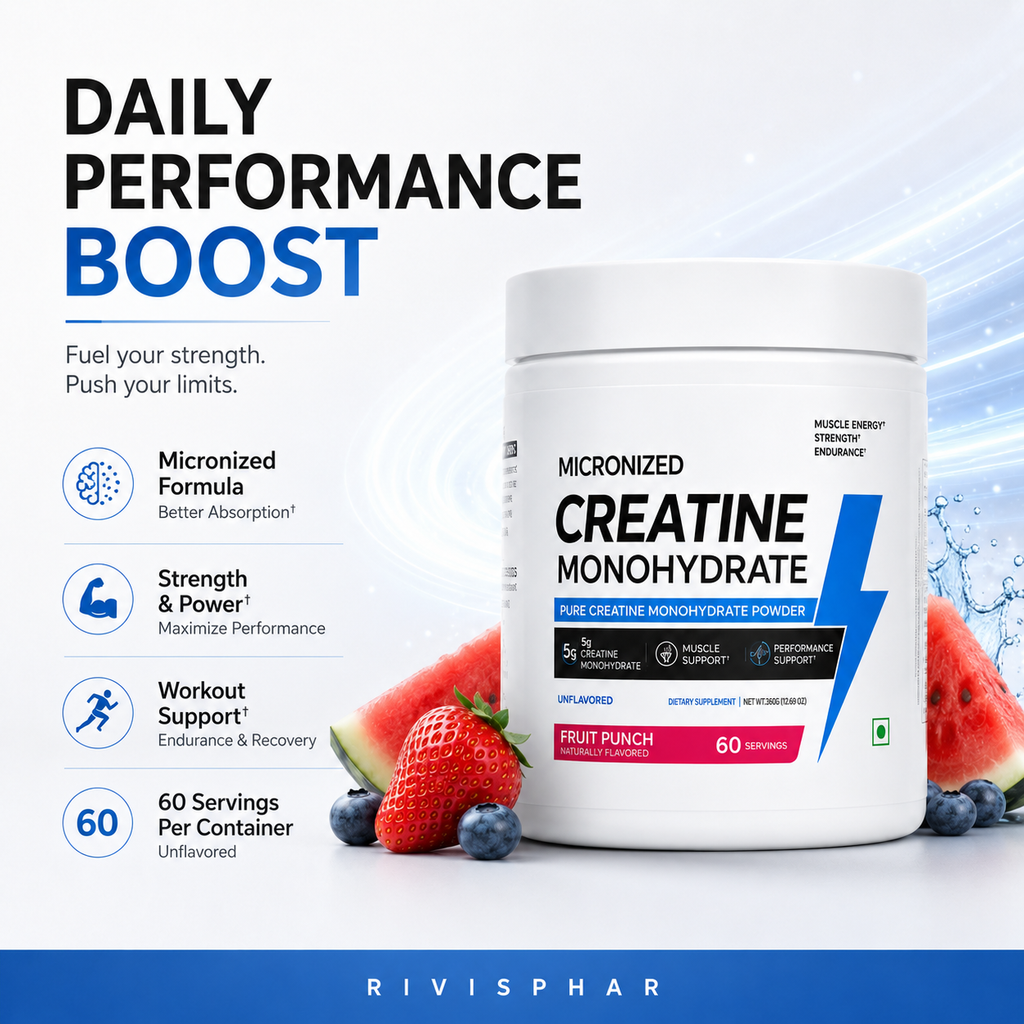 Creatine Monohydrate Powder 122g | Pure Micronized | Strength, Power & ATP Performance | Private Label OEM