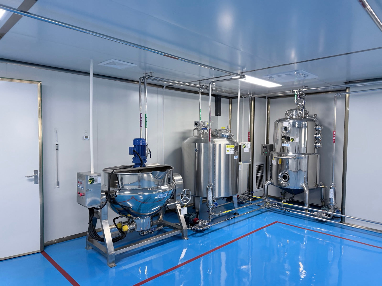 Production mixing equipment in a selected manufacturing partner environment
